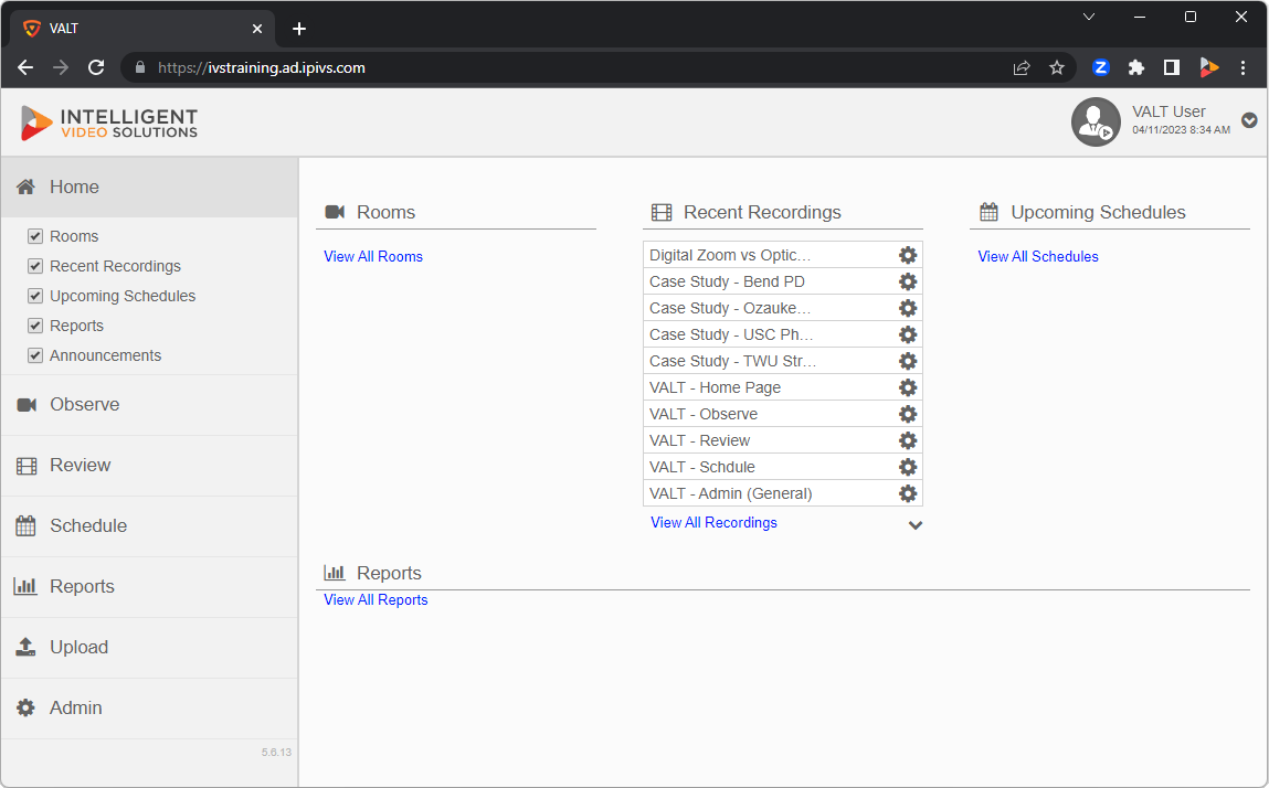 VALT 5 6 13 Home Page.png