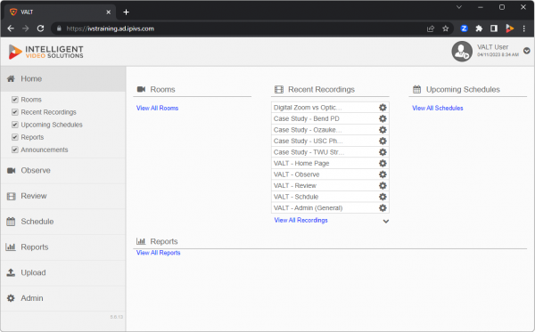 VALT 5 6 13 Home Page.png
